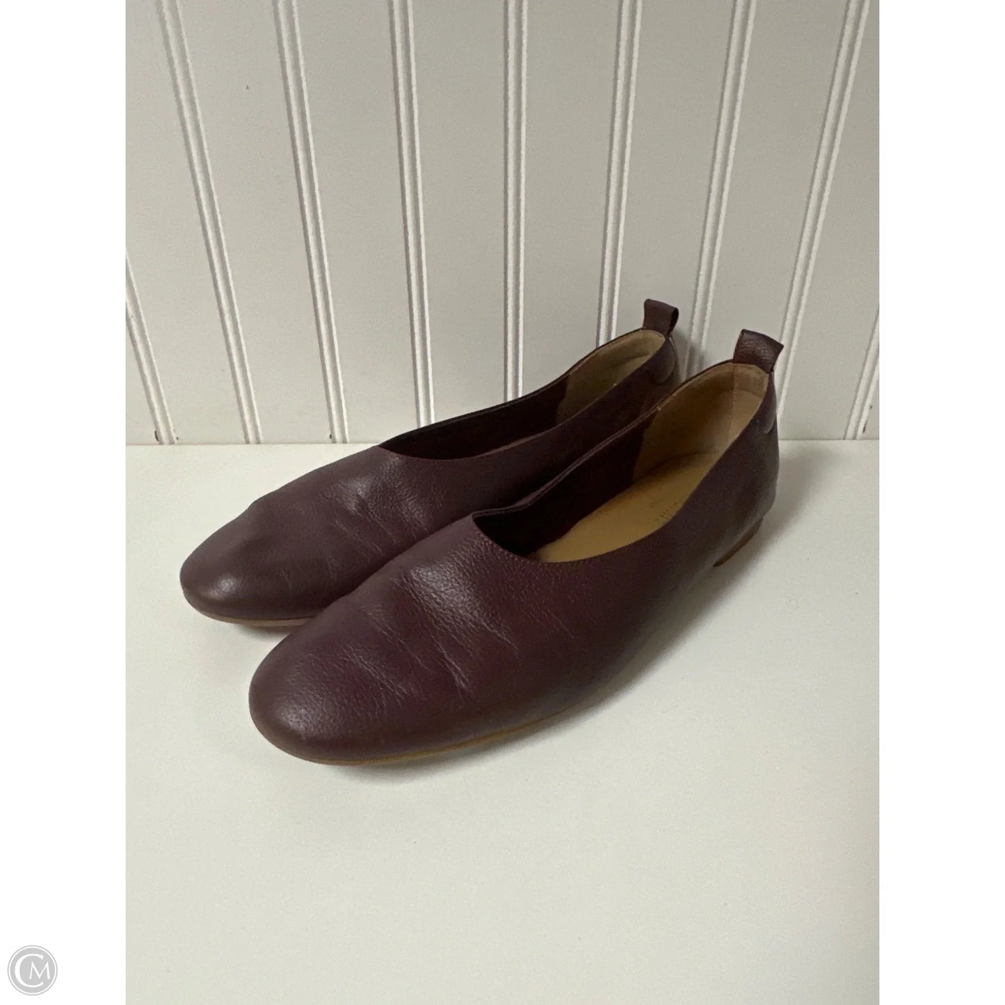 Shoes Flats By Everlane In Maroon, Size: 8.5