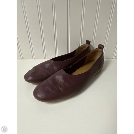 Shoes Flats By Everlane In Maroon, Size: 8.5