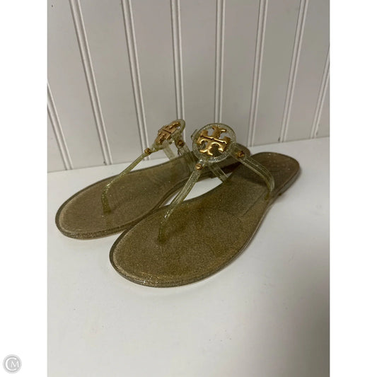 Sandals Designer By Tory Burch In Gold, Size: 7