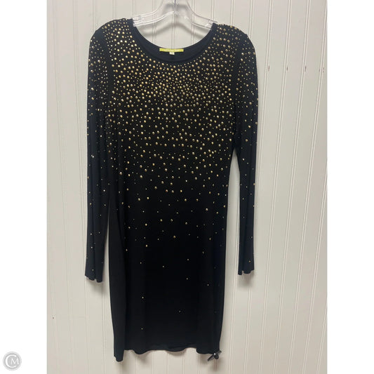 Dress Party Short By Gianni Bini In Black & Gold, Size: M