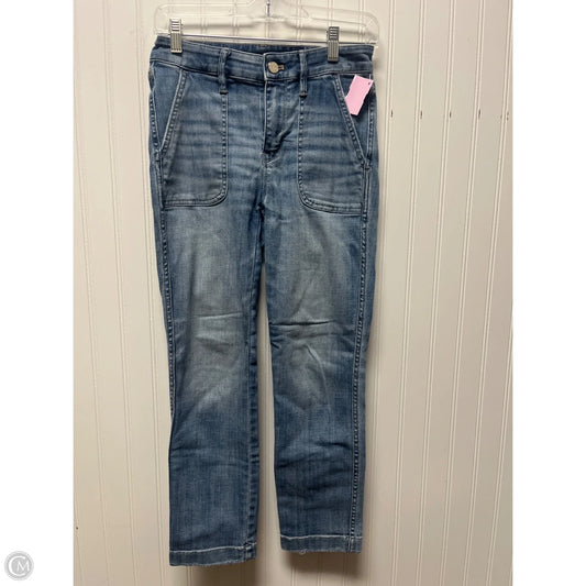 Jeans Straight By White House Black Market In Blue Denim, Size: 0