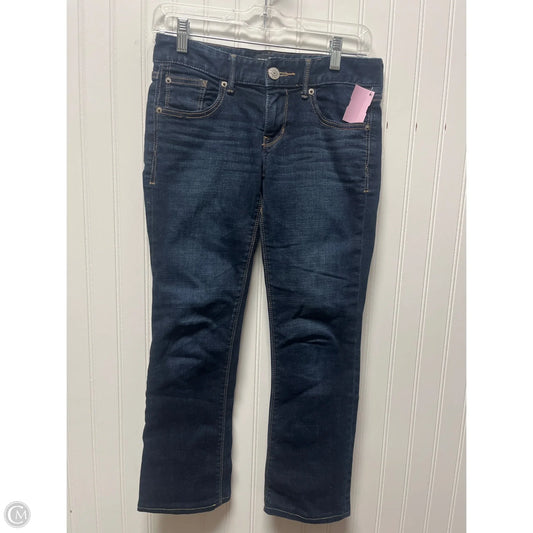 Jeans Boot Cut By Express In Blue Denim, Size: 0