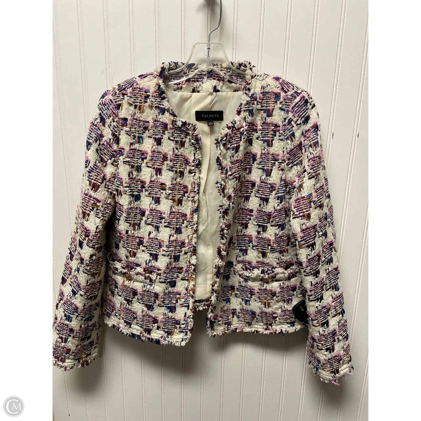 Blazer By Talbots In Purple & White, Size: S
