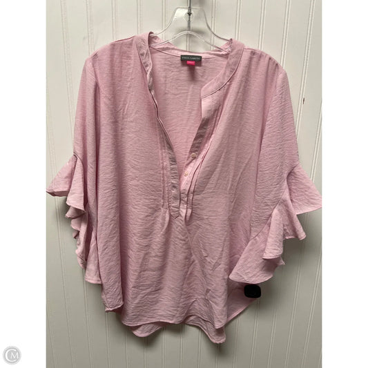 Top 3/4 Sleeve By Vince Camuto In Pink, Size: M