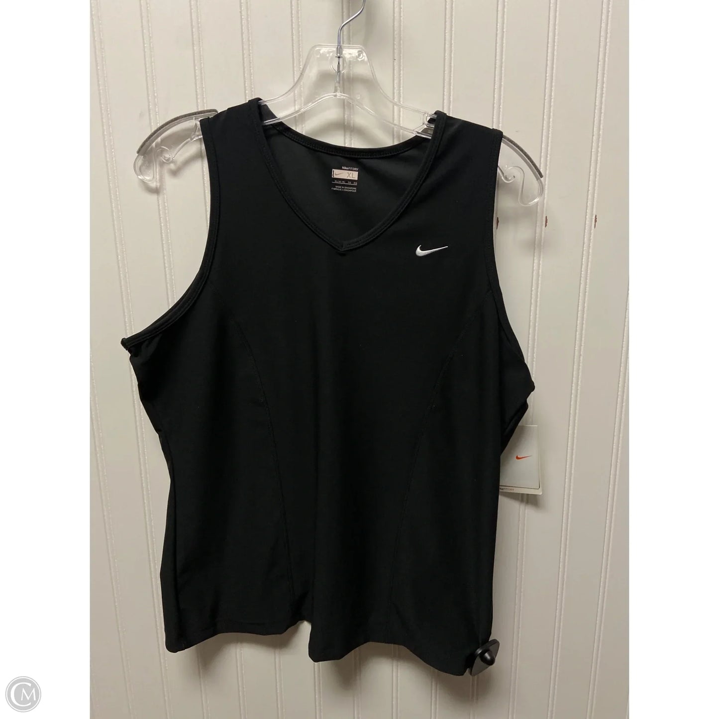 Athletic Tank Top By Nike In Black, Size: Xl