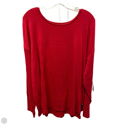Top Long Sleeve Basic By West Bound In Red, Size: 1x