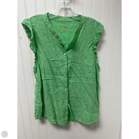 Top Sleeveless Designer By Lilly Pulitzer In Green, Size: Xl