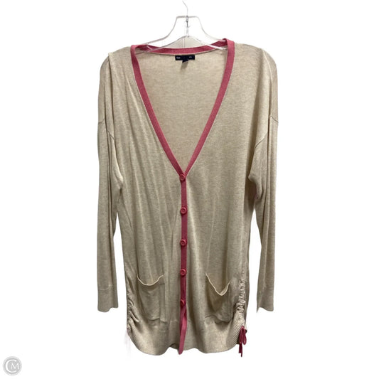 Sweater Cardigan By Gap In Beige, Size: Xl