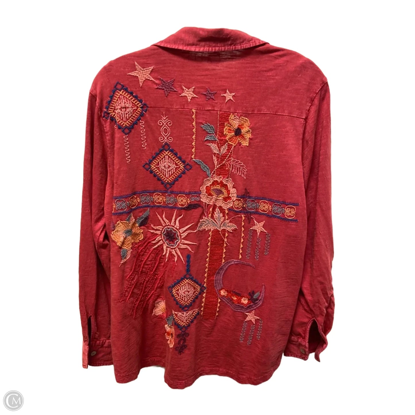 Top Long Sleeve By Clothes Mentor In Red, Size: S