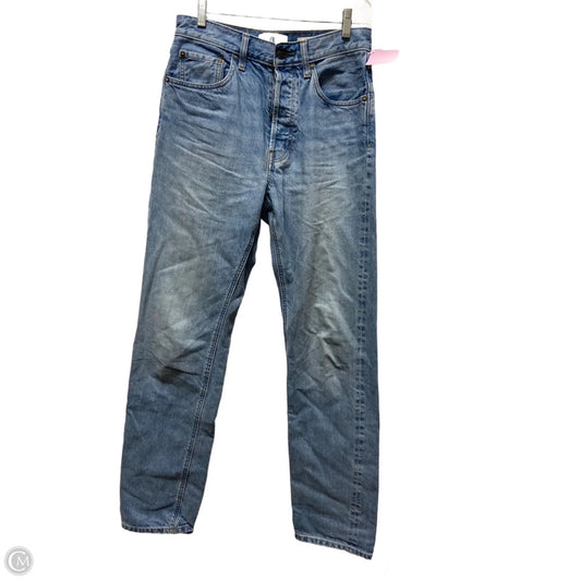 Jeans Straight By Banana Republic In Blue Denim, Size: 10