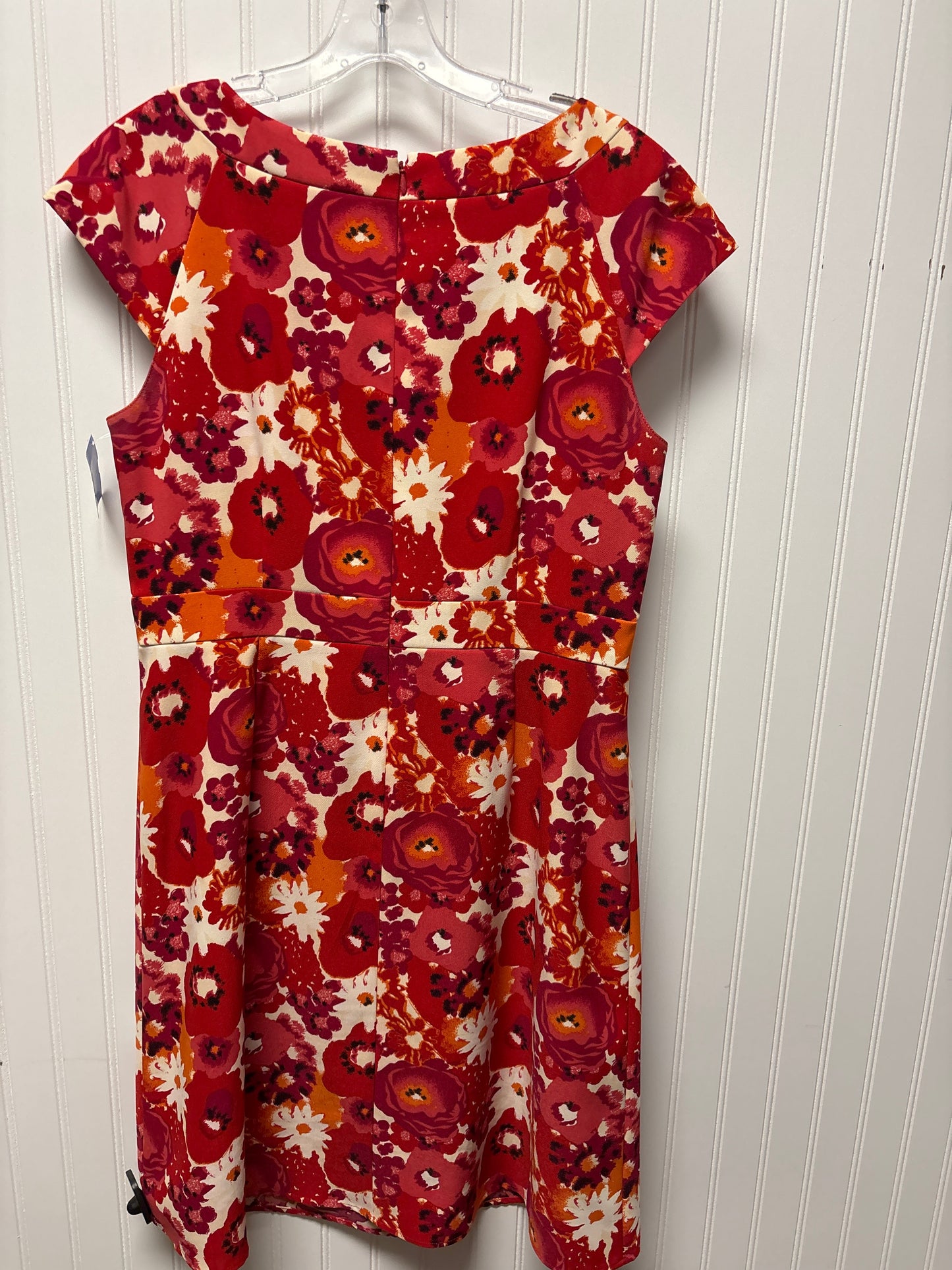 Dress Work By Tahari By Arthur Levine In Red, Size: L