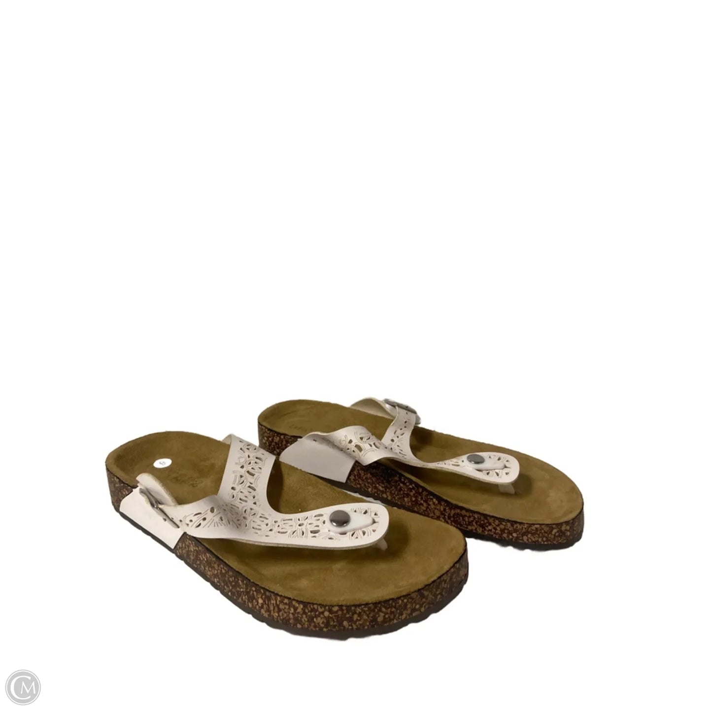 Sandals Flats By Dept 222 In White, Size: 9