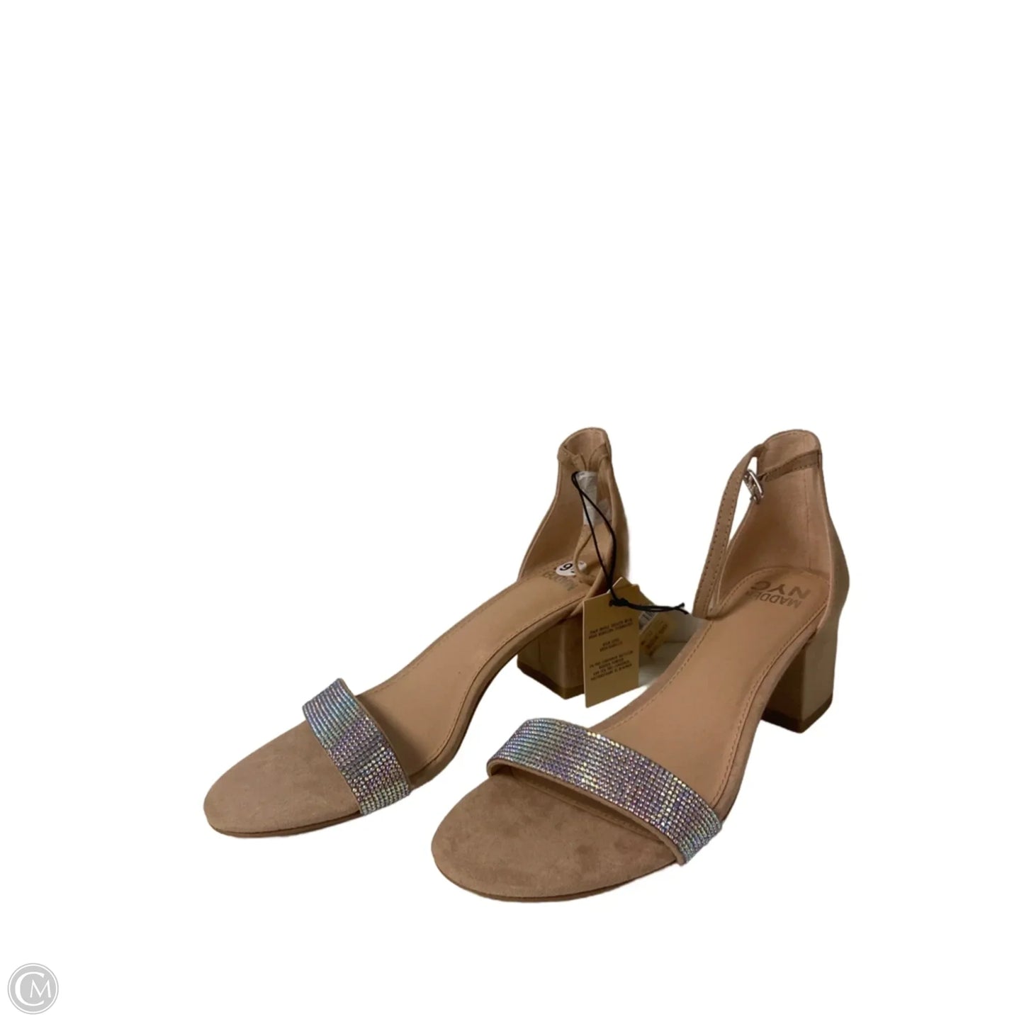 Sandals Heels Block By Madden Nyc In Pink, Size: 9.5