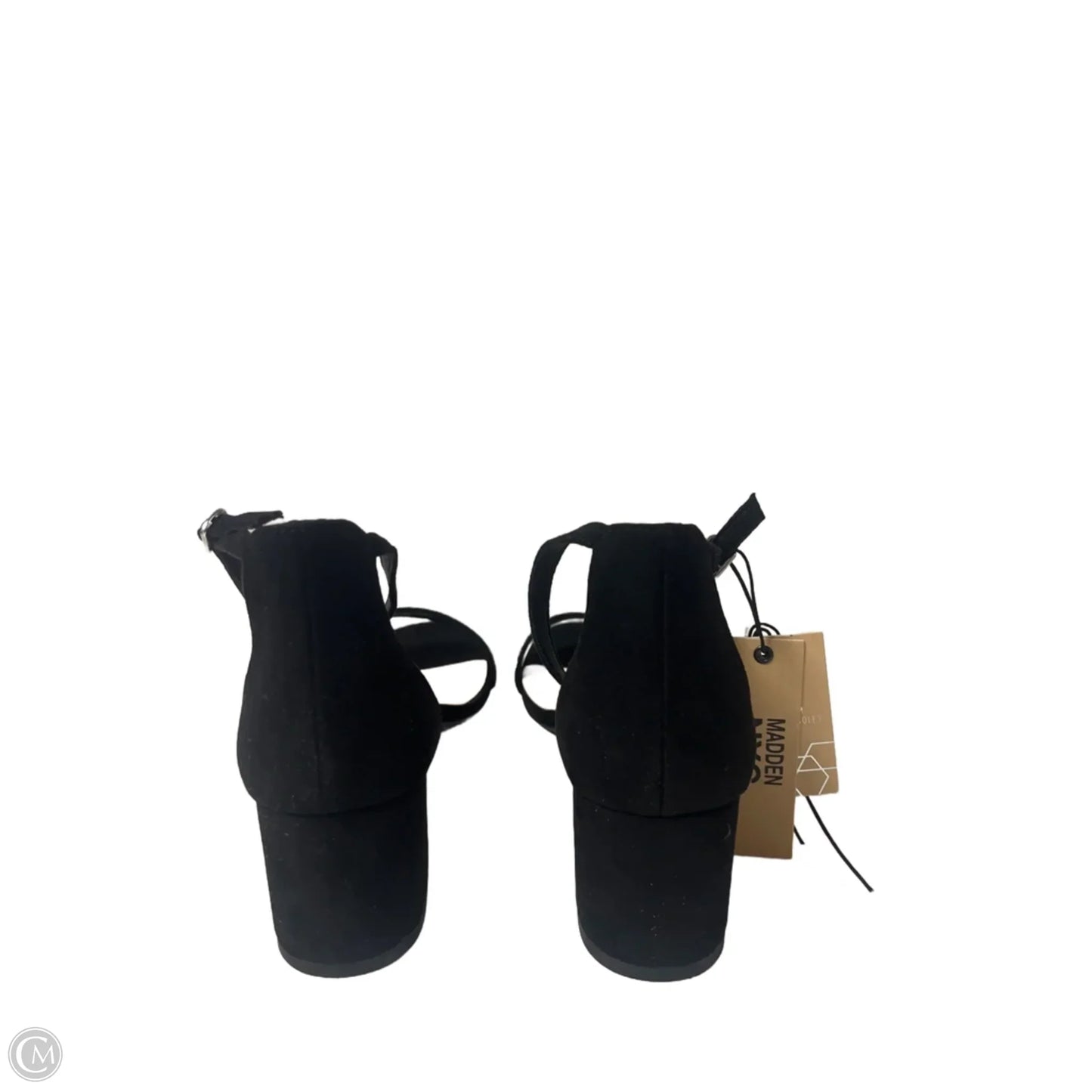 Sandals Heels Block By Madden Nyc In Black, Size: 9.5