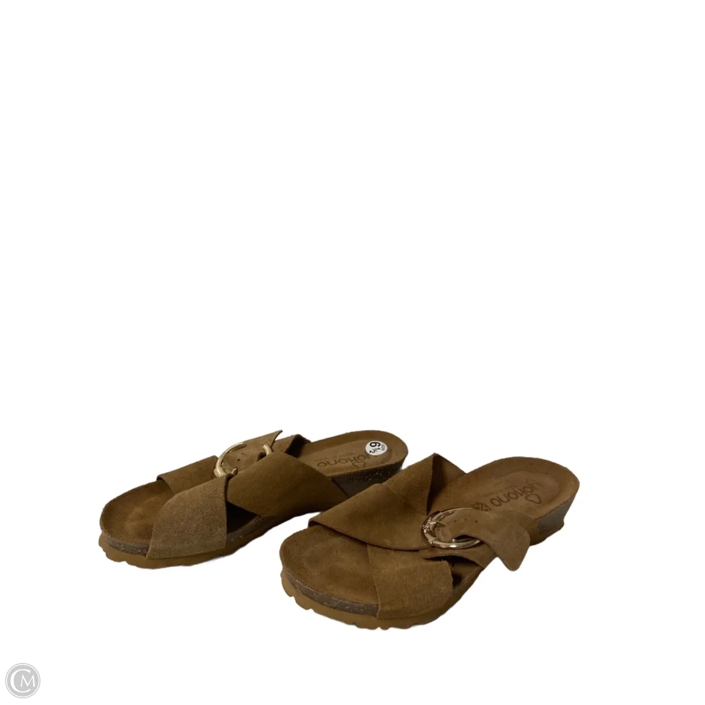 Shoes Flats By Clothes Mentor In Brown, Size: 6.5