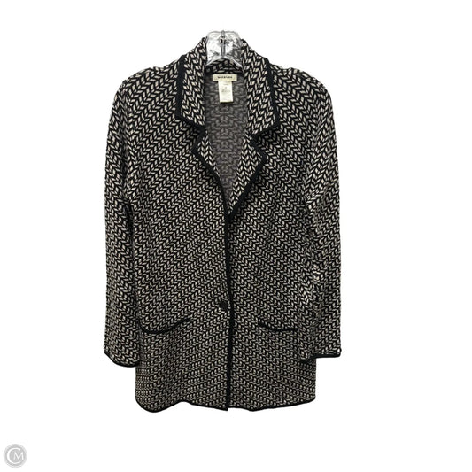 Blazer By Max Studio In Black & Cream, Size: M