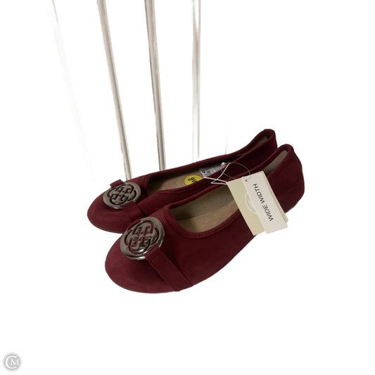 Shoes Flats By Daisy Fuentes In Maroon, Size: 9