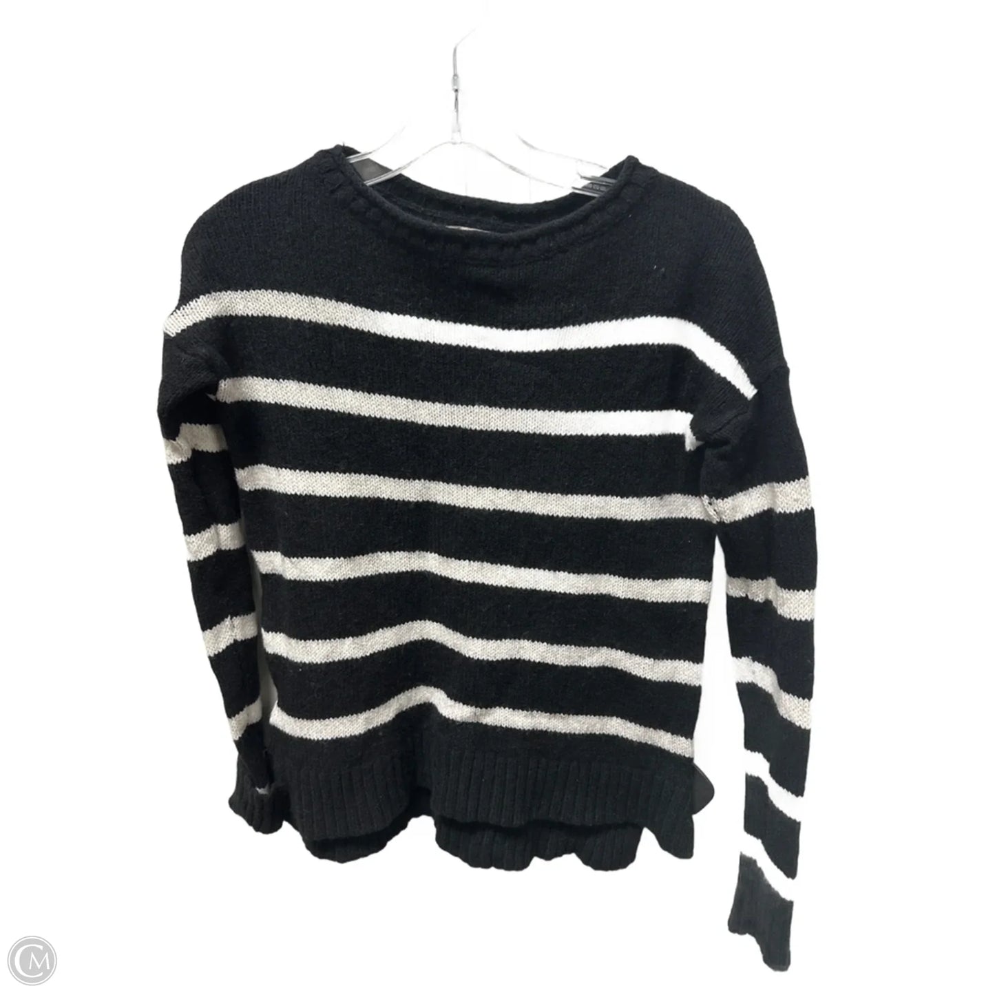 Sweater By Loft In Black & White, Size: S