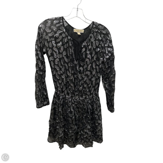 Dress Party Short By Michael By Michael Kors In Black & Silver, Size: Xs