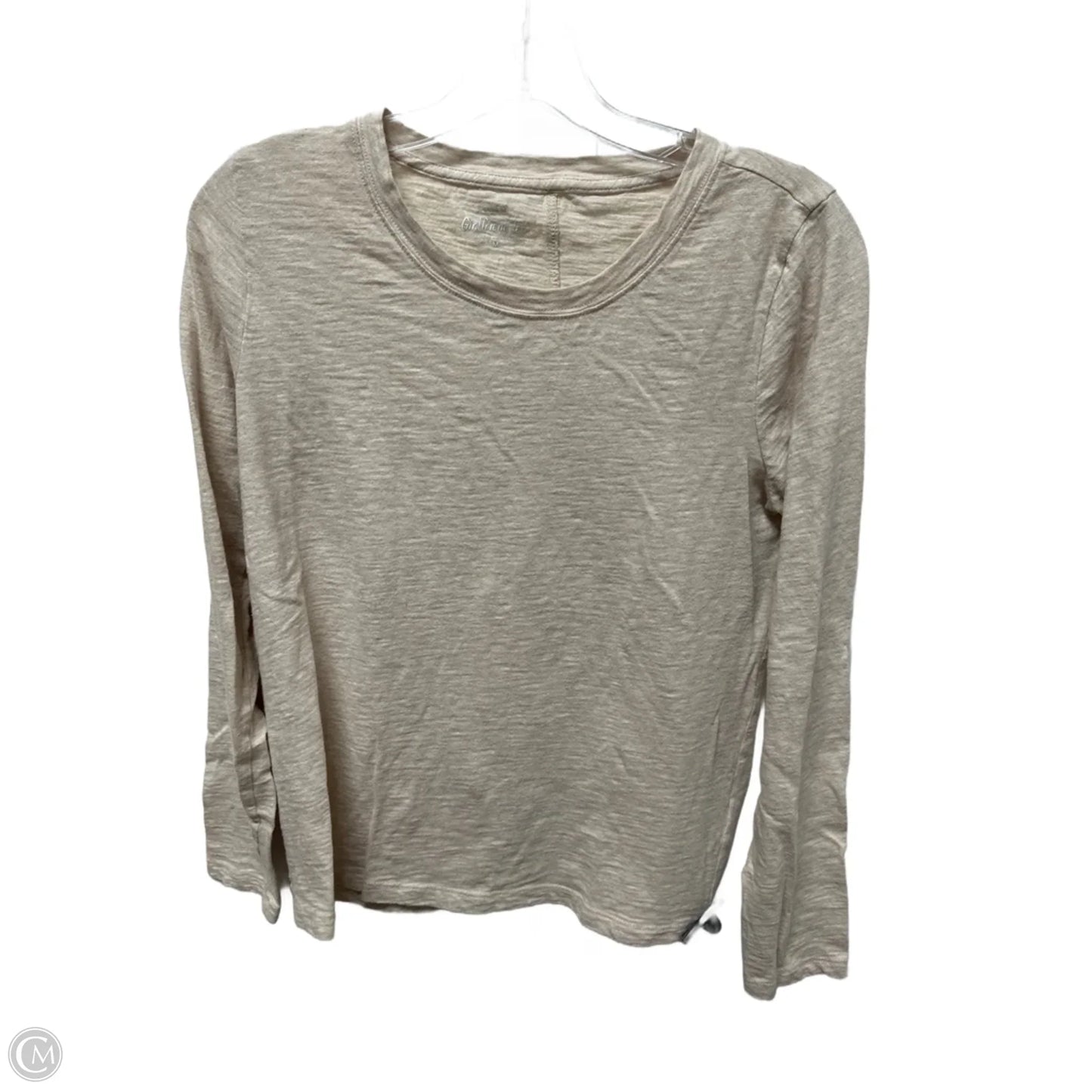 Top Long Sleeve Basic By J. Crew In Beige, Size: M