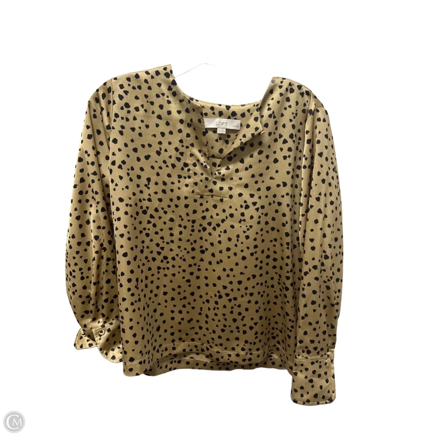 Top Long Sleeve By Loft In Animal Print, Size: S