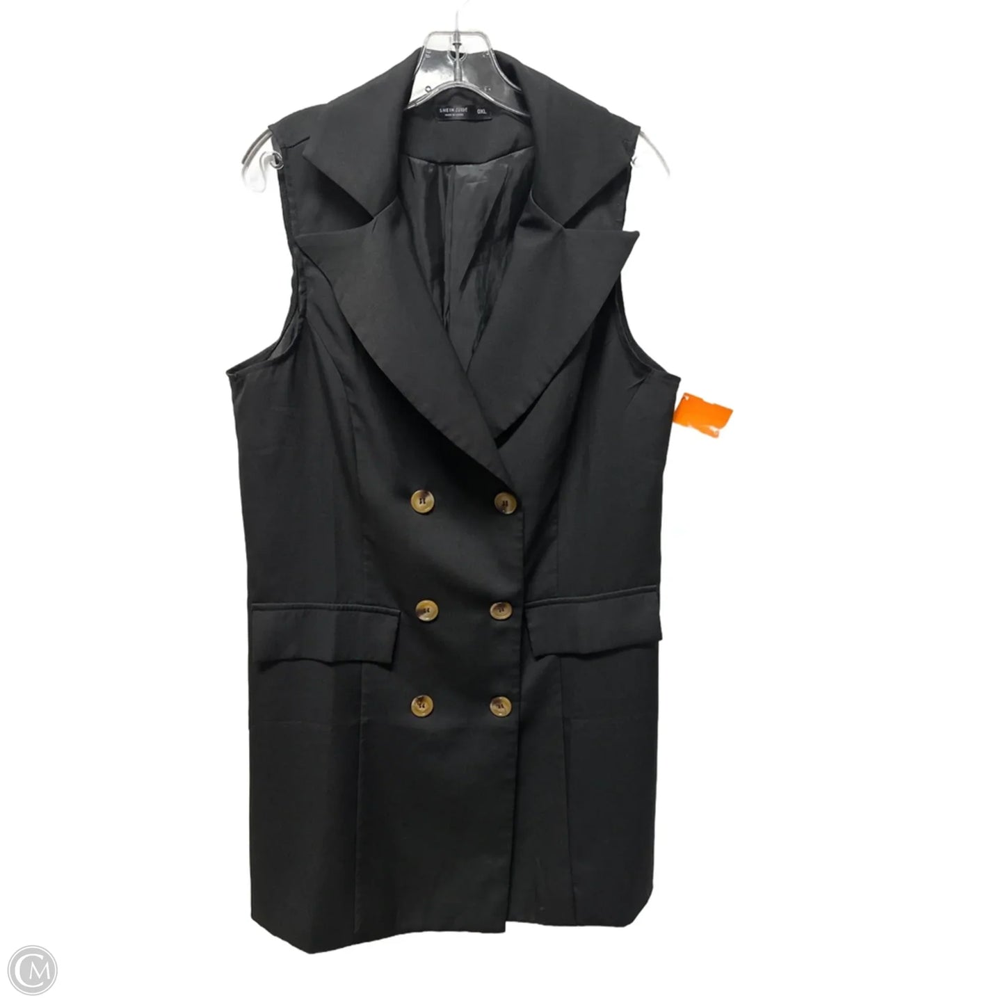 Vest Other By Shein In Black, Size: 1x