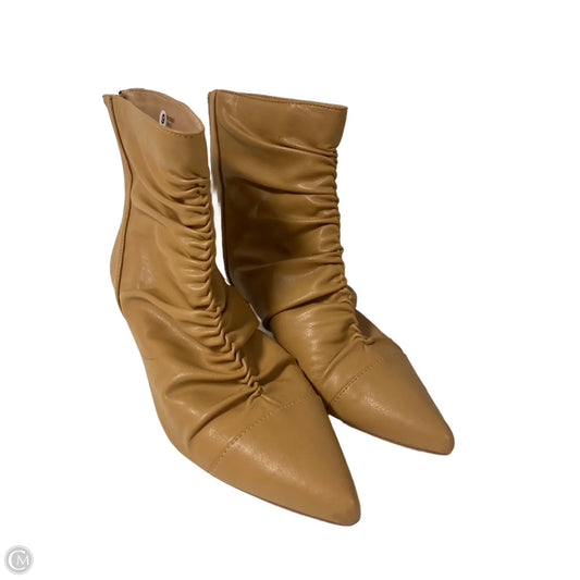 Boots Ankle Heels By Journee In Tan, Size: 9