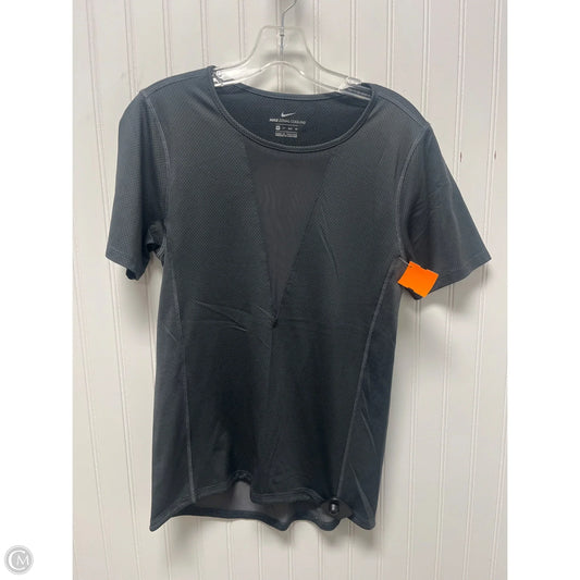Athletic Top Short Sleeve By Nike In Grey, Size: Xs