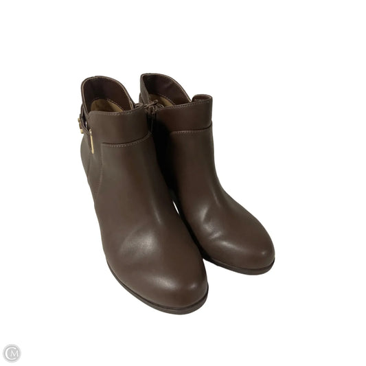 Boots Ankle Heels By Giani Bernini In Brown, Size: 6.5