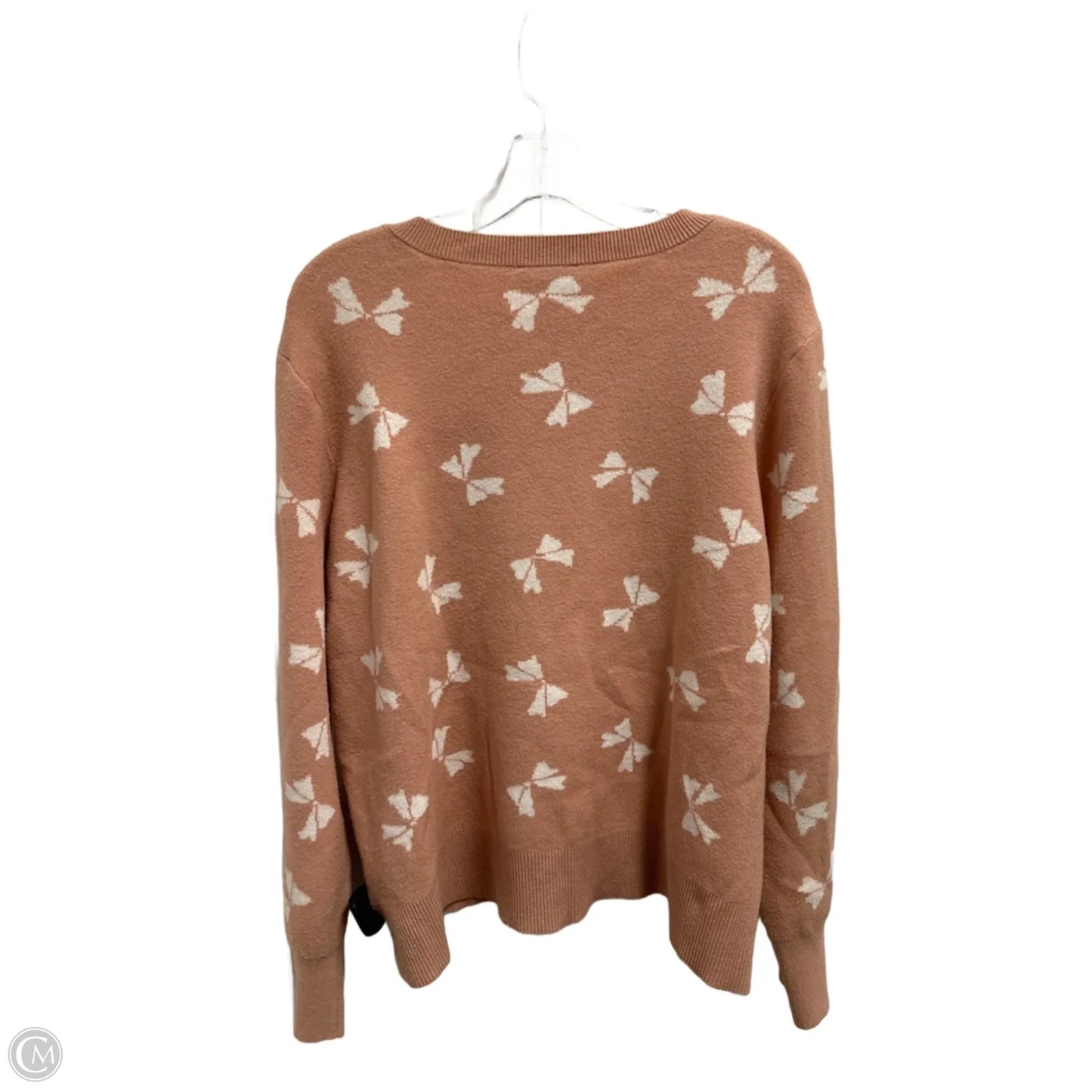 Sweater By Cece In Pink & White, Size: Xl