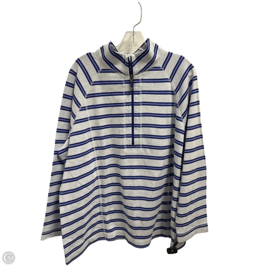 Sweatshirt Collar By Talbots In Blue, Size: 3x