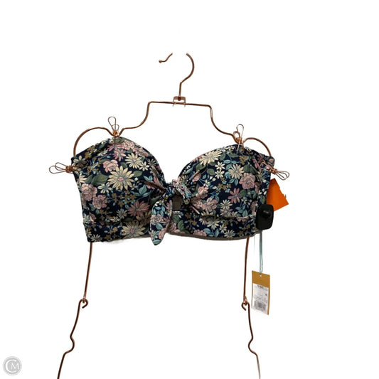 Swimsuit Top By Kona Sol In Floral Print, Size: L