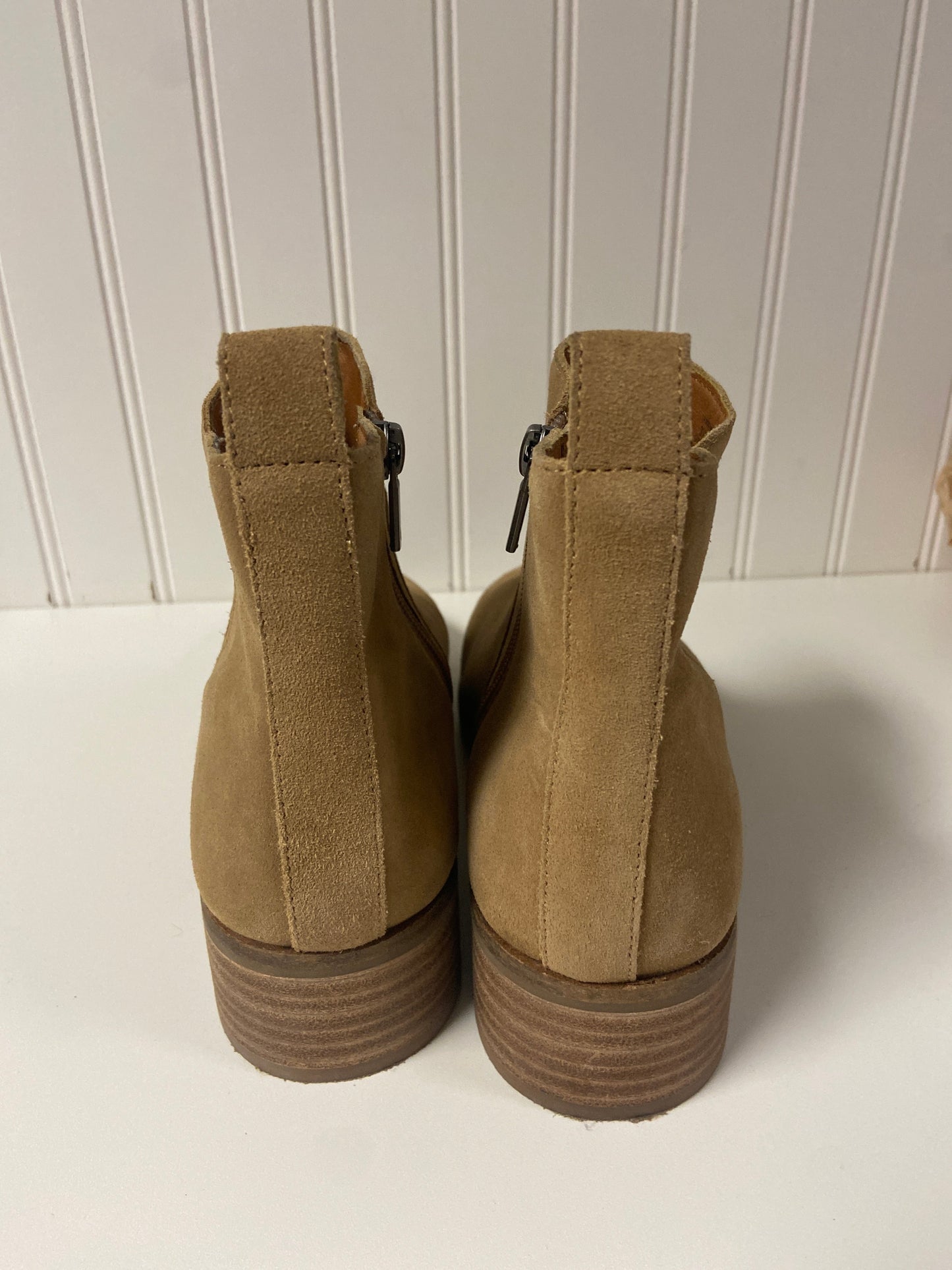 Boots Ankle Heels By Lucky Brand In Tan, Size: 9.5