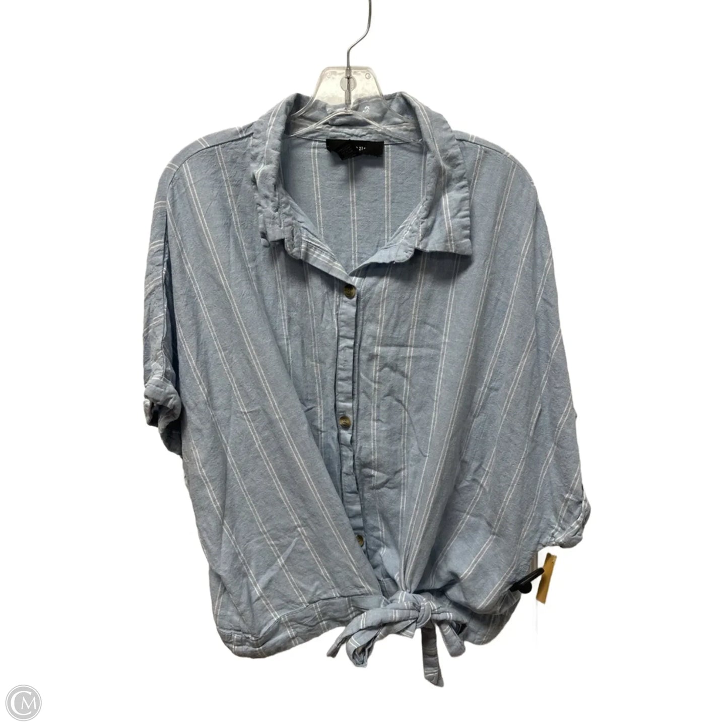 Top Short Sleeve By Forever 21 In Striped Pattern, Size: 3x