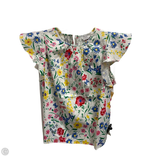 Top Sleeveless Designer By Kate Spade In Floral Print, Size: S