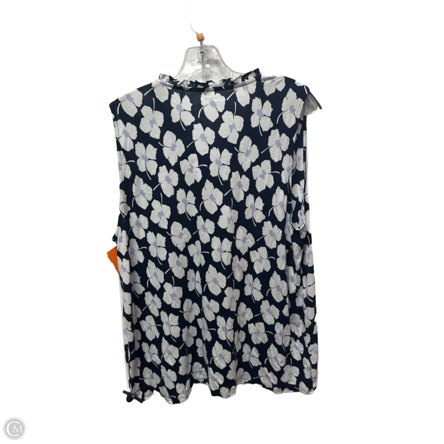 Top Sleeveless By Loft In Navy, Size: L