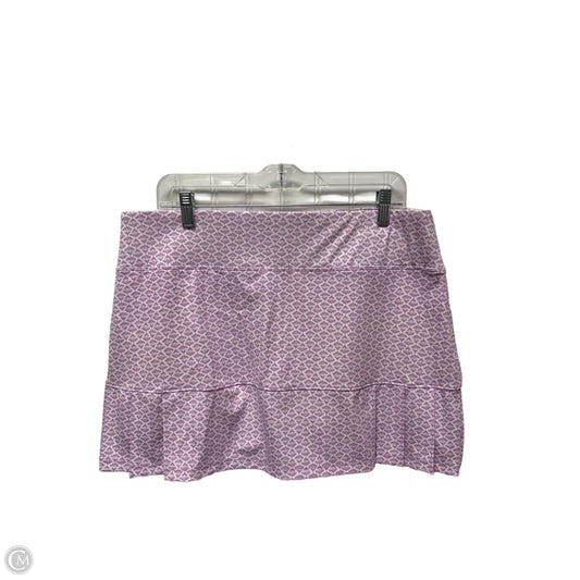 Athletic Skort By Sigrid Olsen In Purple & White, Size: Xl