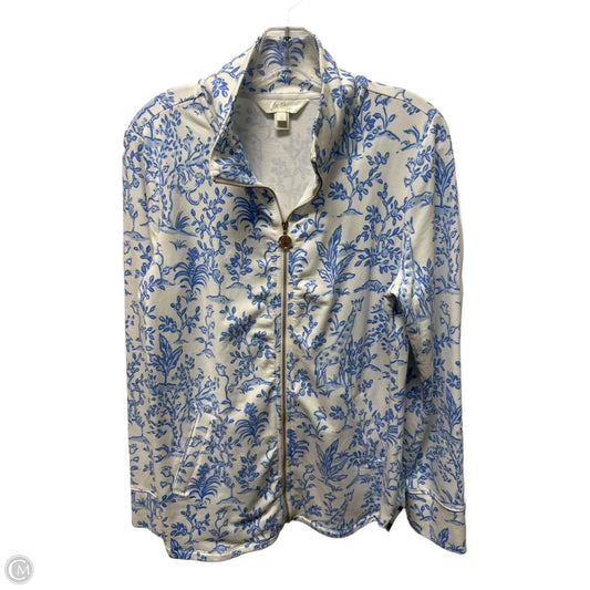 Jacket Designer By Lilly Pulitzer In Brown & White, Size: M