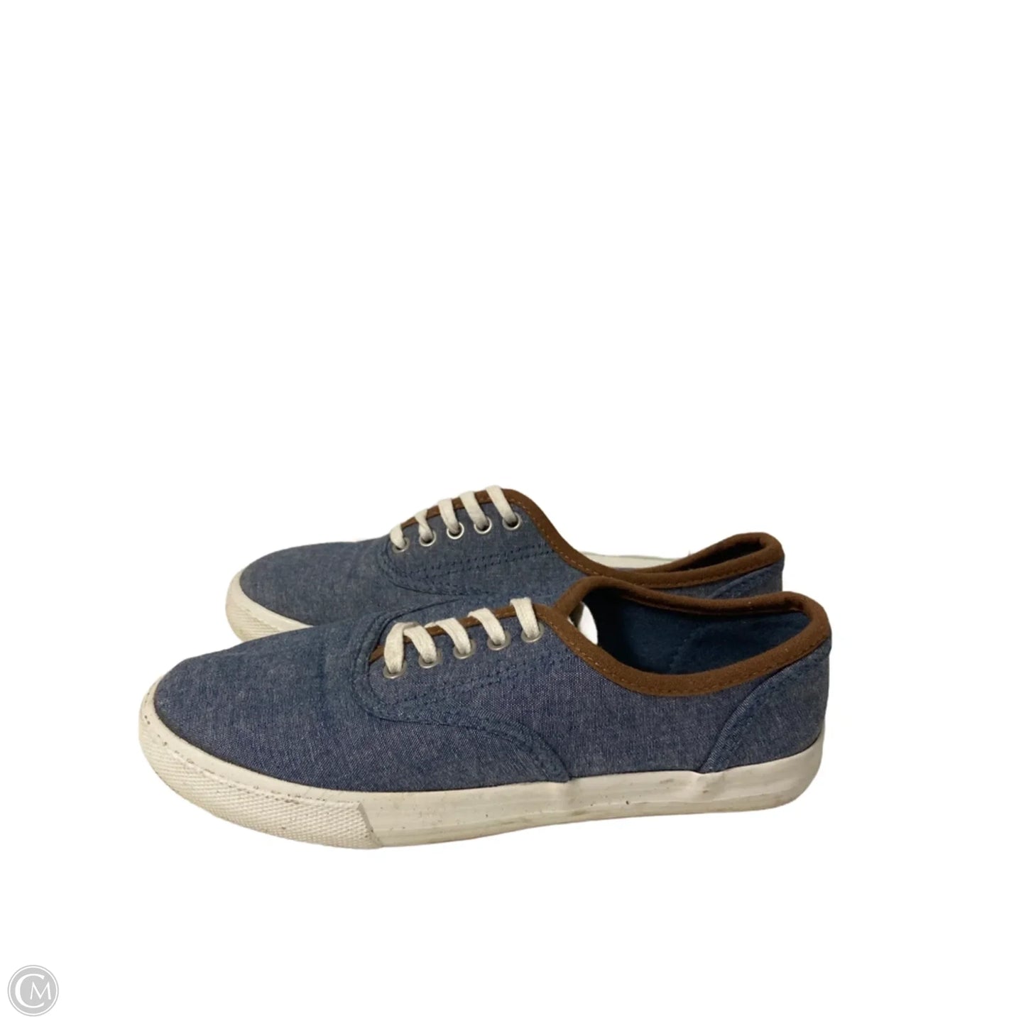 Shoes Sneakers By Laura Scott In Blue Denim, Size: 6.5