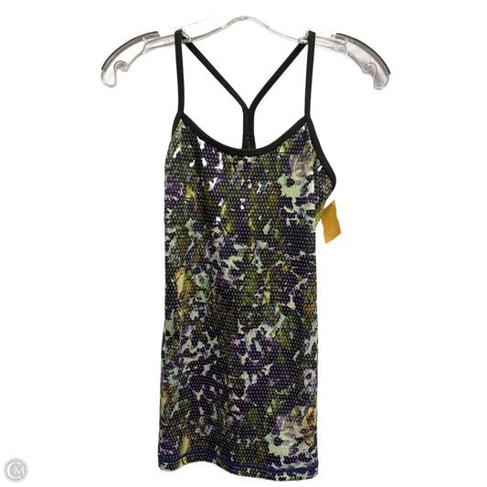 Athletic Tank Top By Lululemon In Green & Purple, Size: S