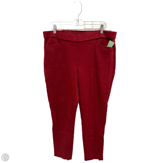 Pants Dress By Anne Klein In Red, Size: 16