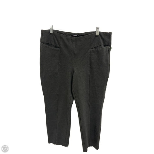 Pants Cropped By Torrid In Grey, Size: 18