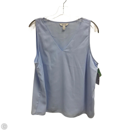Top Sleeveless By Nine West In Blue, Size: Xl