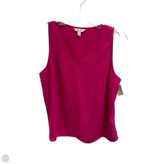 Top Sleeveless By Nine West In Pink, Size: Xl