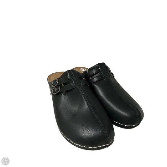 Shoes Heels Wedge By Spring Step In Black, Size: 7.5