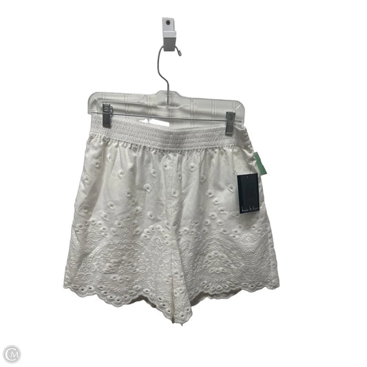 Shorts By Nicole Miller In White, Size: M