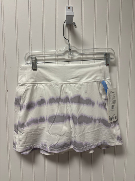 Athletic Skort By Lululemon In White, Size: S