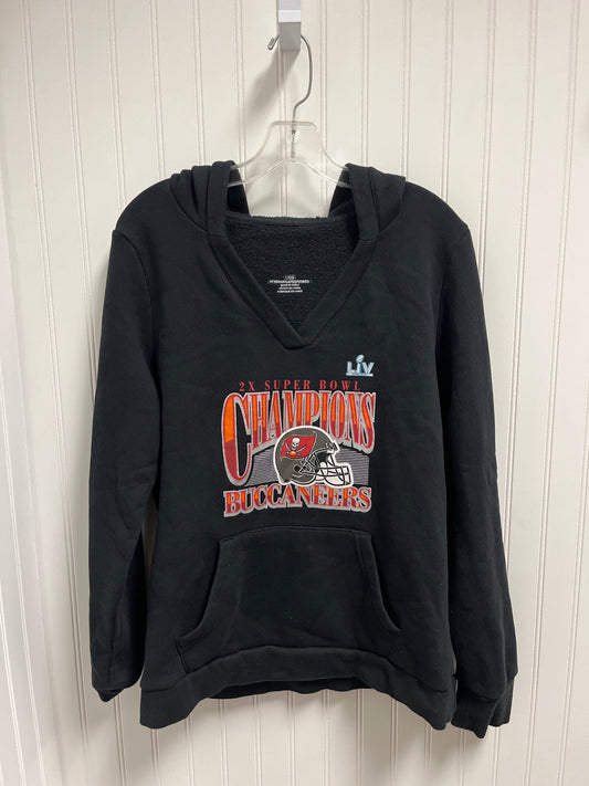 Sweatshirt Hoodie By Clothes Mentor In Black, Size: L