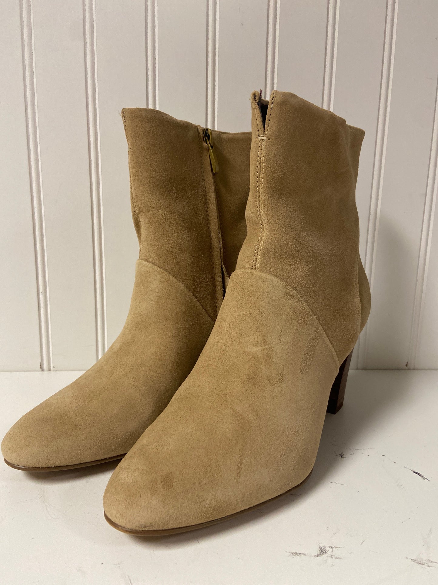 Boots Ankle Heels By Franco Sarto In Tan, Size: 7