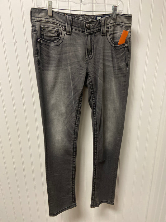 Jeans Skinny By Miss Me In Grey, Size: 10